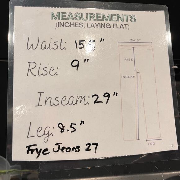 Frye Women’s Button Fly Carpenter Jeans Size 27 Straight Leg Utility Workwear - Picture 2 of 10